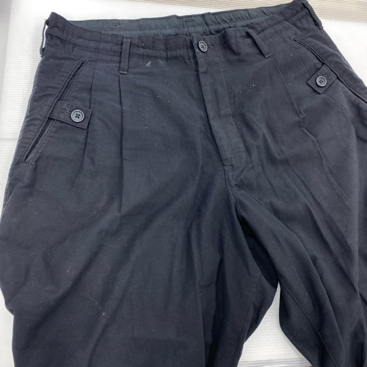 パンツ pour homme COTTON TWILL PANTS ﾌﾞﾗｯｸ (2) 2 ブラック