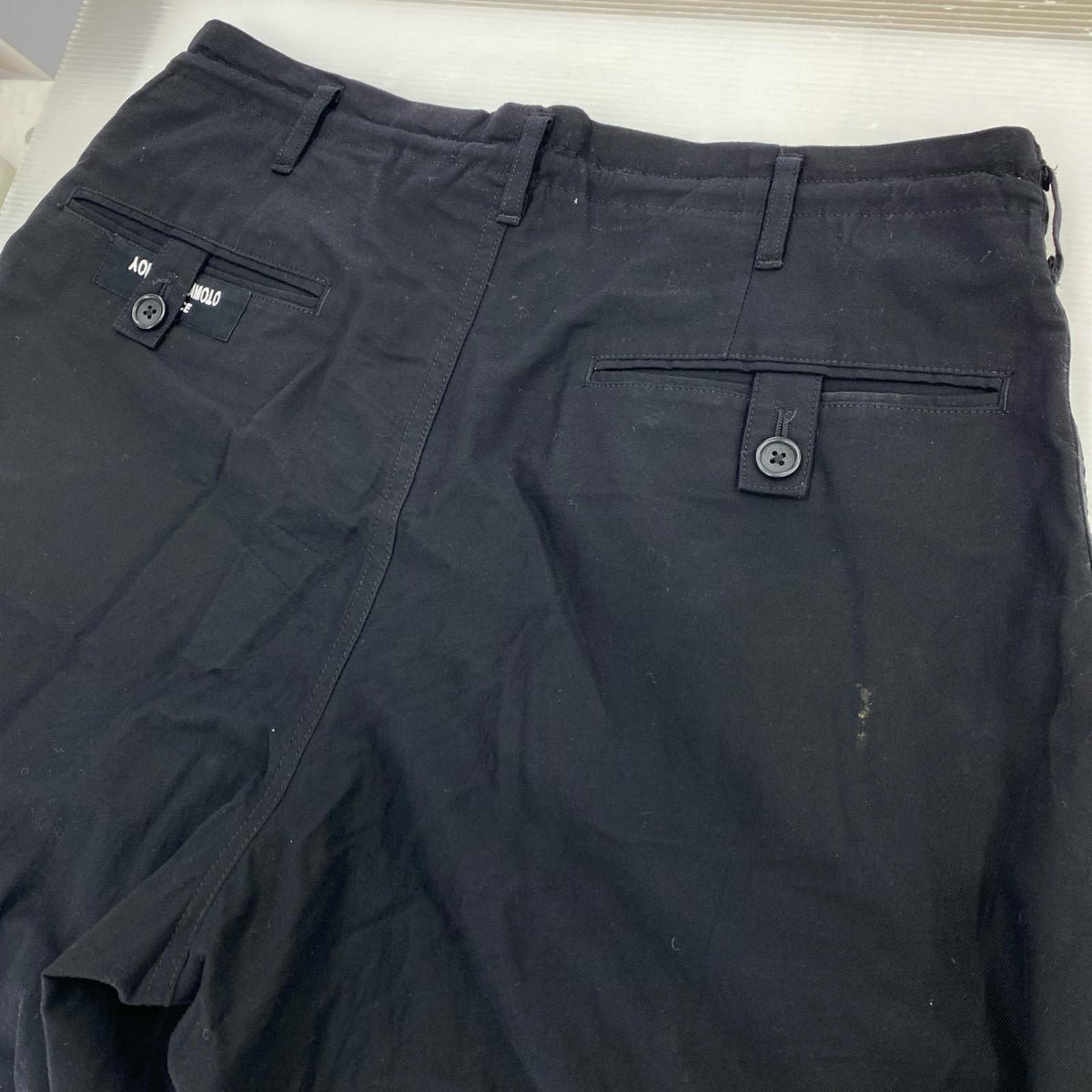 パンツ pour homme COTTON TWILL PANTS ﾌﾞﾗｯｸ (2) 2 ブラック