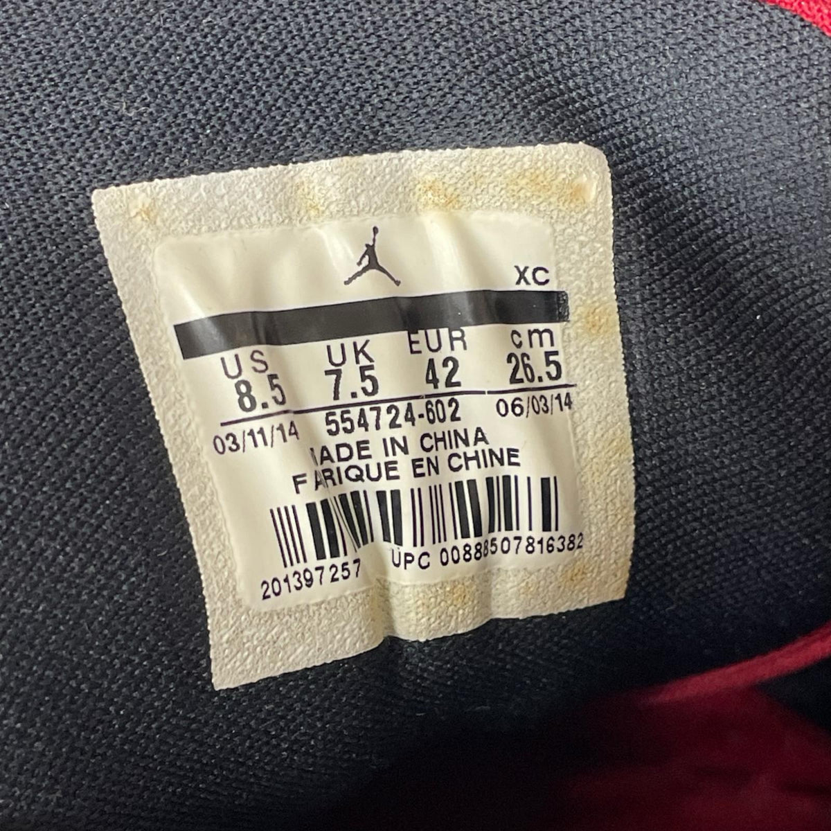 スニーカー AIR JORDAN 1 MID 26.5cm 554724-602 26.5cm (US8 1/2 UK8 EU43) レッド