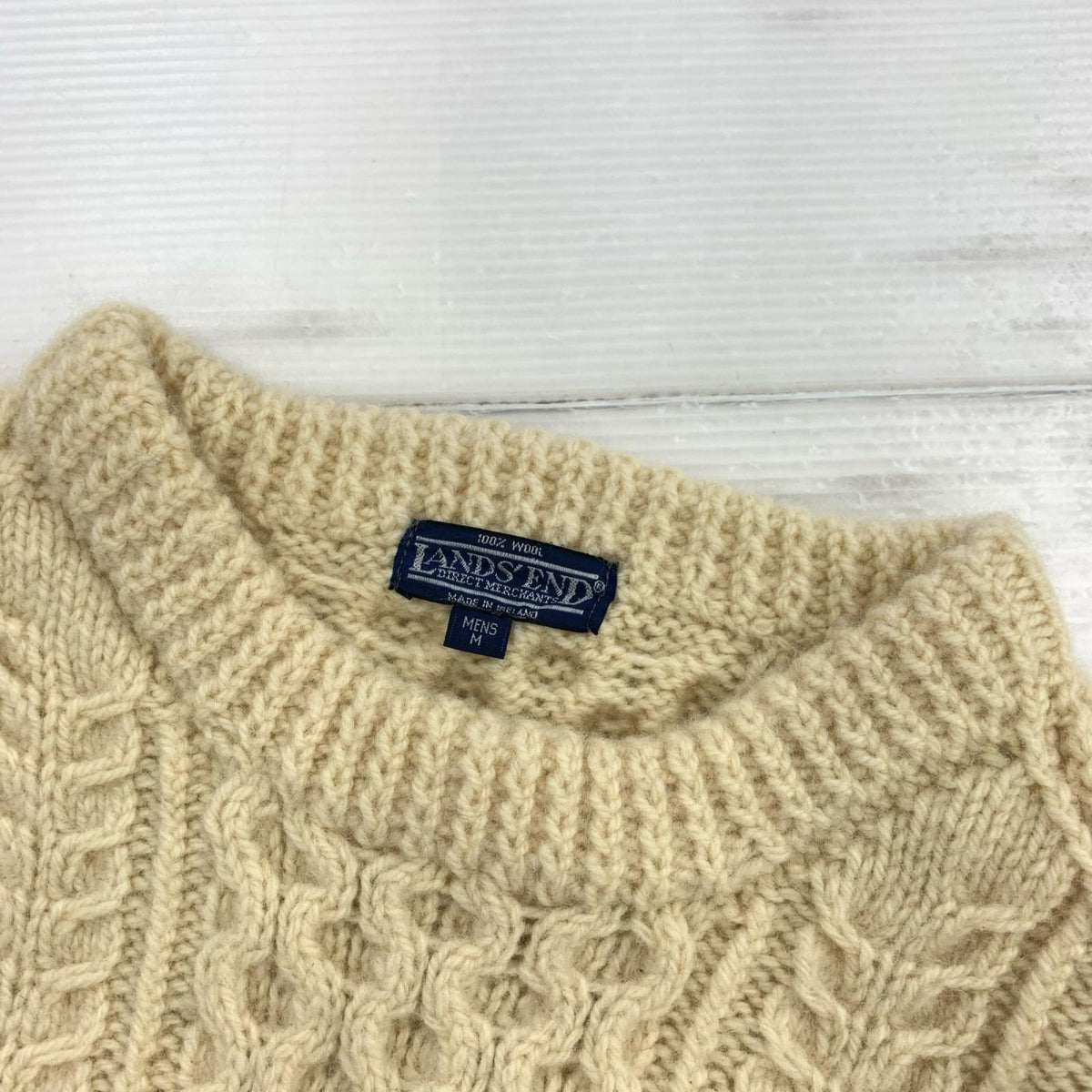 ニット LANDS END IRELAND製　ﾆｯﾄ M