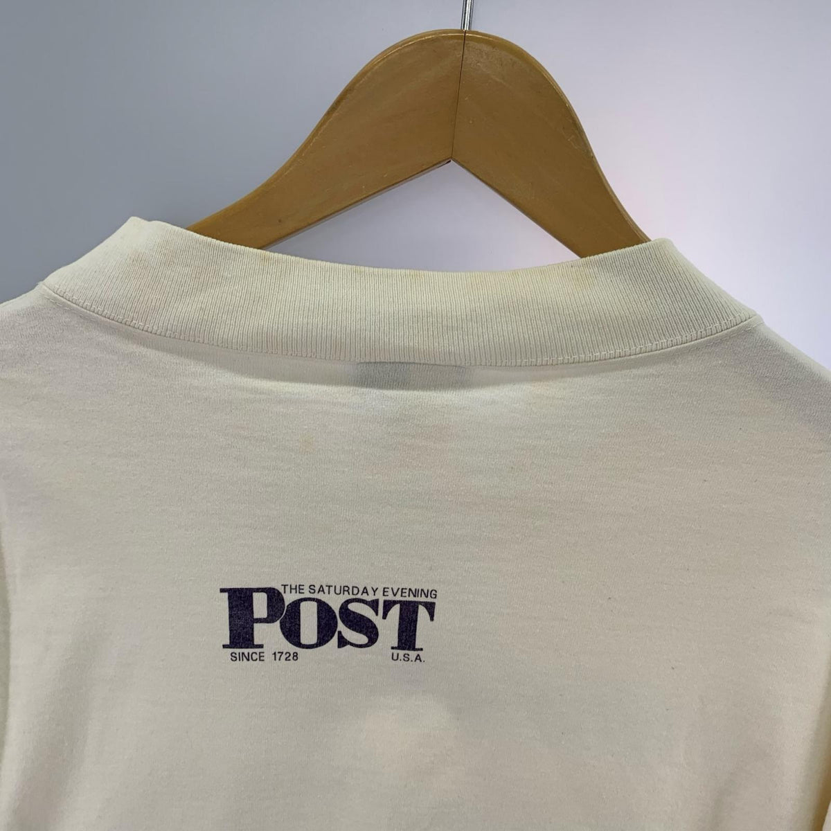 長袖Ｔシャツ 90ｓ norman rockwell POST L ホワイト