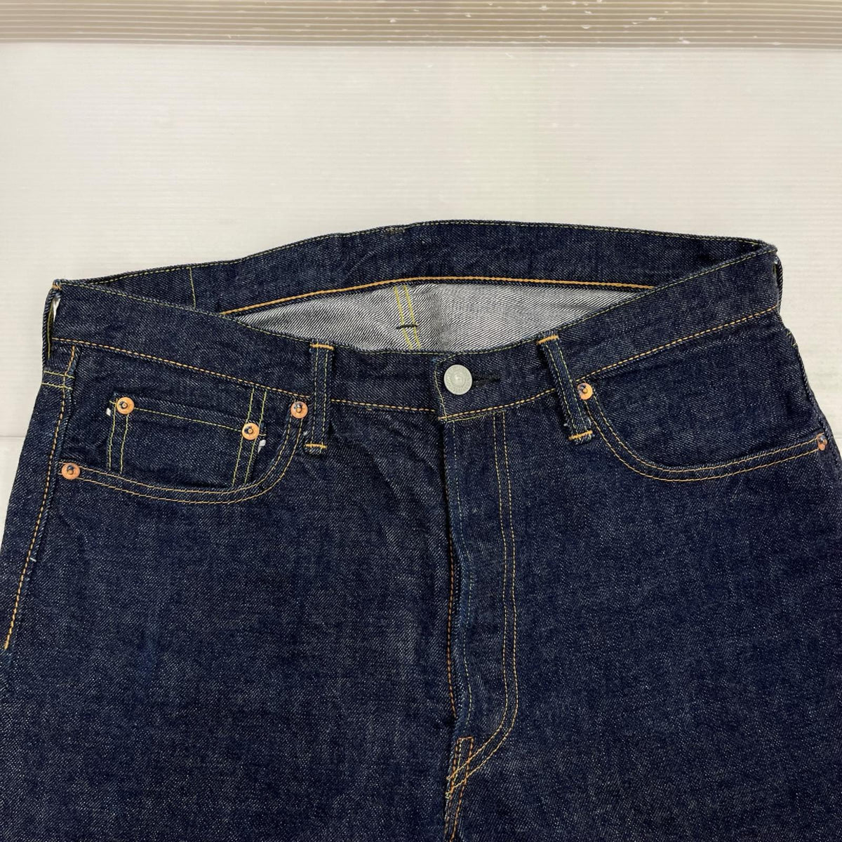 デニムパンツ TAPERED DENIM ONE WASH/buru-
