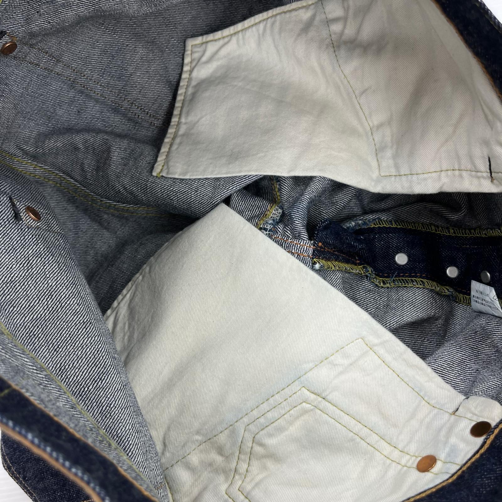 デニムパンツ TAPERED DENIM ONE WASH/buru-