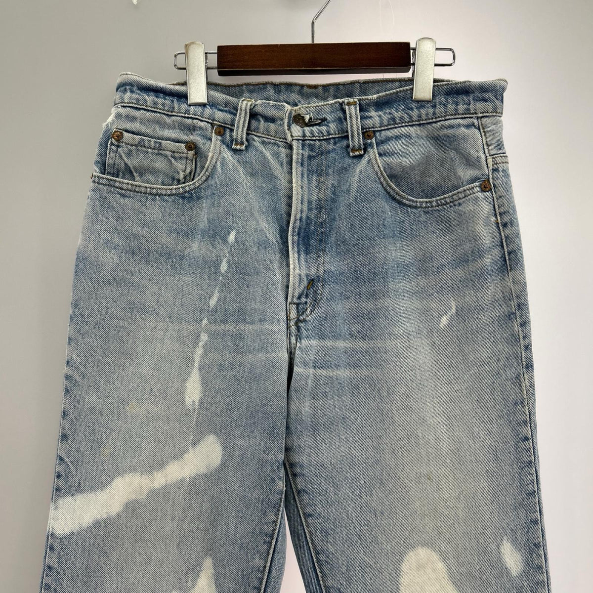 デニムパンツ 80s 517-0217 USA製 42talon W33 33 ブルー