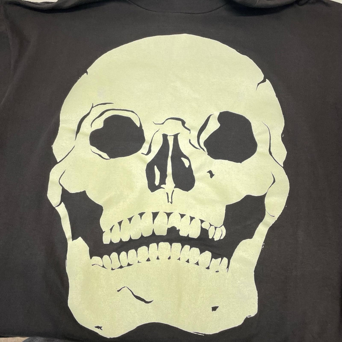 半袖Ｔシャツ 90s LATTEL MY BONES スカル　蓄光プリントTシャツ WILD ELEPHANTﾀｸﾞ LL ブラック