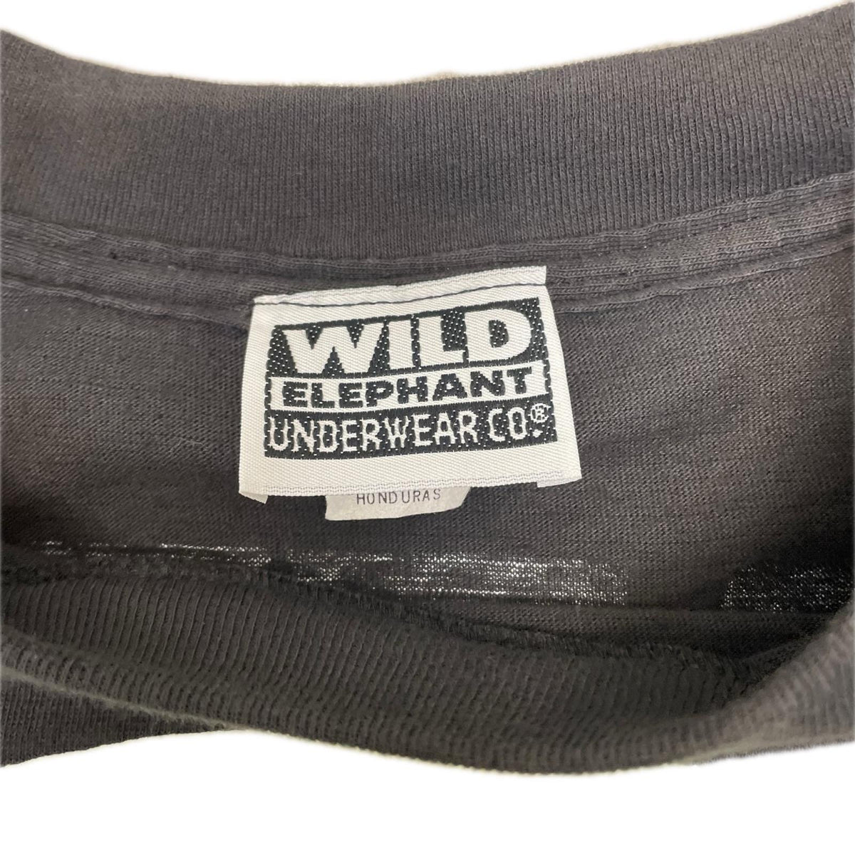 半袖Ｔシャツ 90s LATTEL MY BONES スカル　蓄光プリントTシャツ WILD ELEPHANTﾀｸﾞ LL ブラック