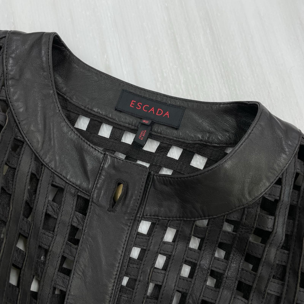 レザージャケット ESCADA レザージャケット 40 ブラウン