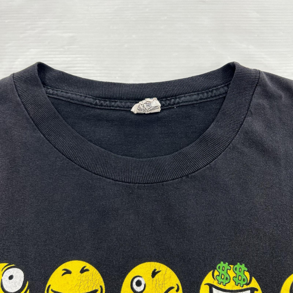 半袖Ｔシャツ 00s ALSTYLE 顔文字Tee 黒 (2XL) ブラック
