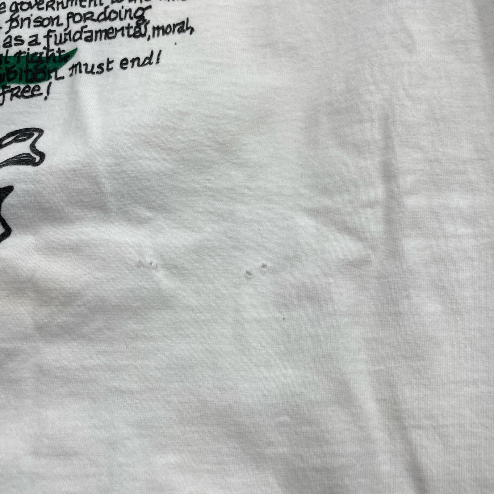 半袖Ｔシャツ 90S ﾒｷｼｺ製 ｶﾞﾝｼﾞｬ ﾏﾙﾎﾞﾛ 白 (XL) ホワイト