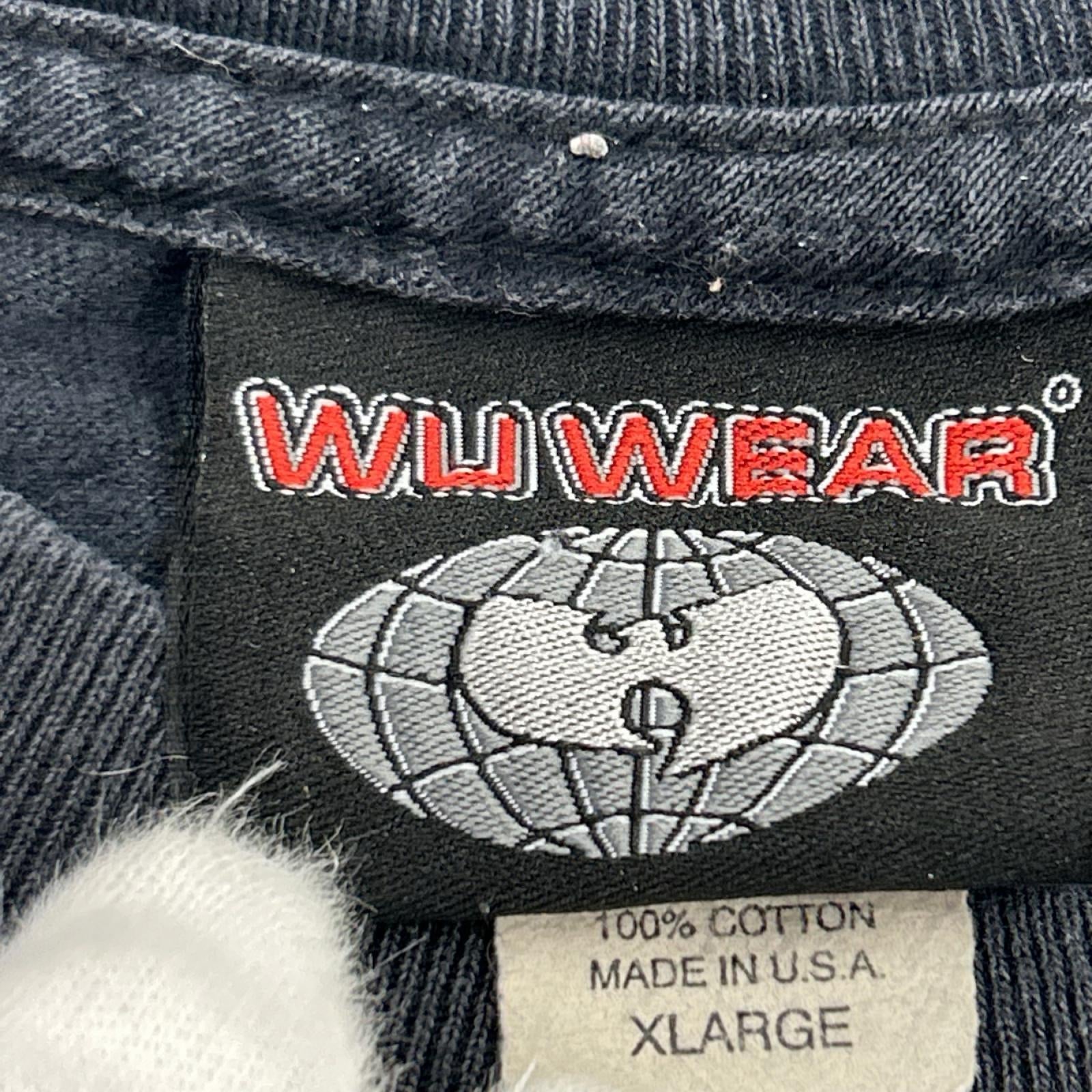 半袖Ｔシャツ 90S WU WEAR USA製 黒 (XL) ブラック