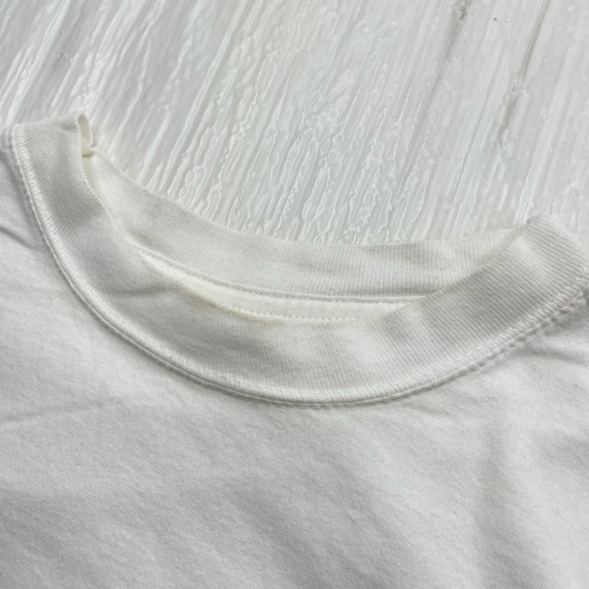 半袖Ｔシャツ 90～00S ﾏﾙﾁｶﾗｰ唇 白 ホワイト