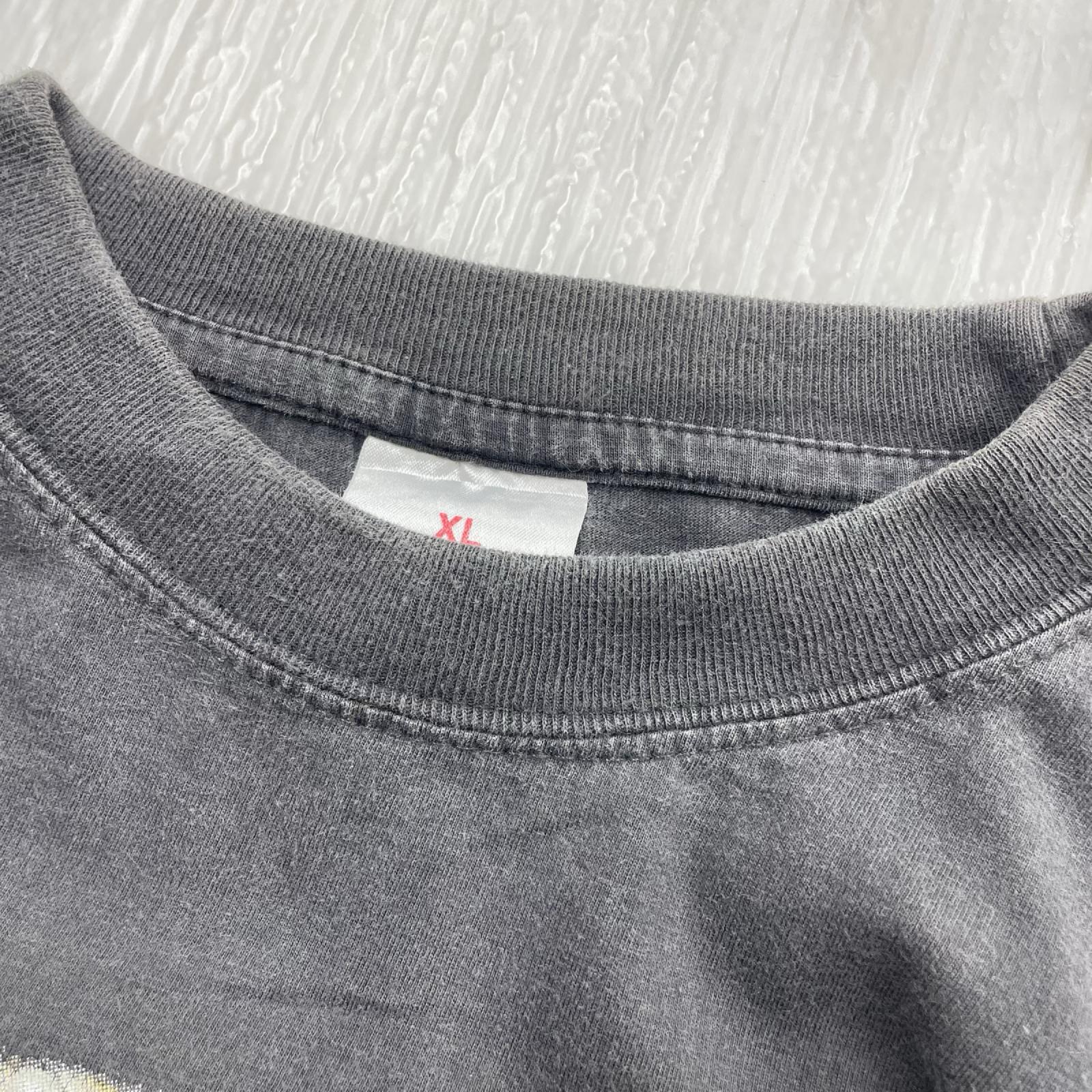 半袖Ｔシャツ 00s ﾕｰﾛ ﾅﾊﾟｰﾑﾃﾞｽ GRY XL ブラック