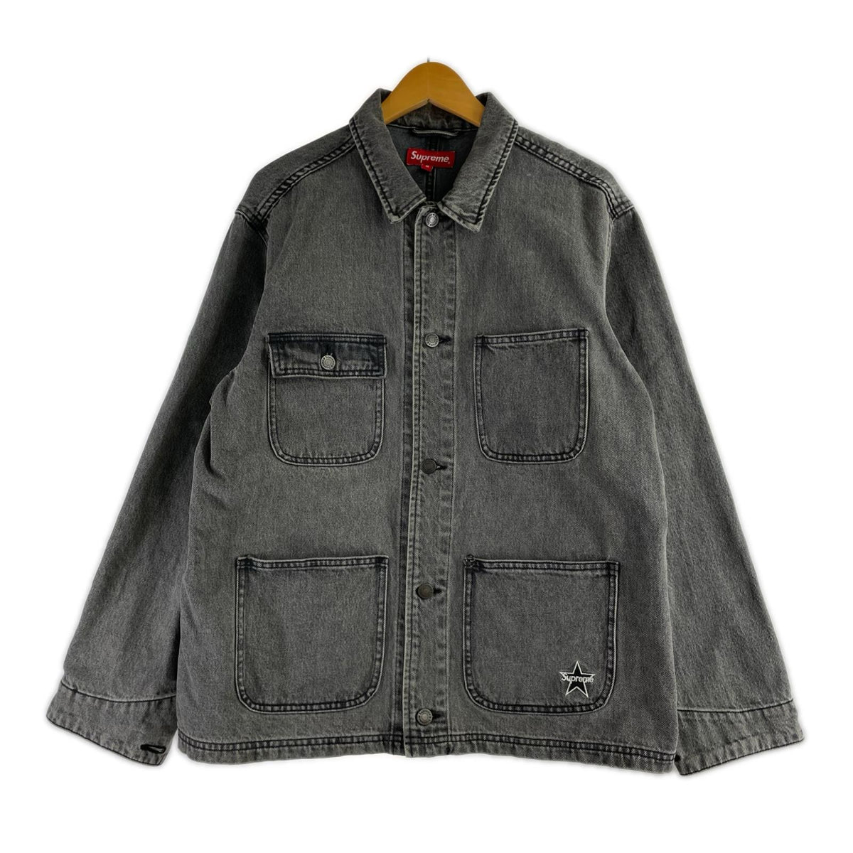 ジャケット 22ss Denim Chore Coat (M) 黒 M ブラック