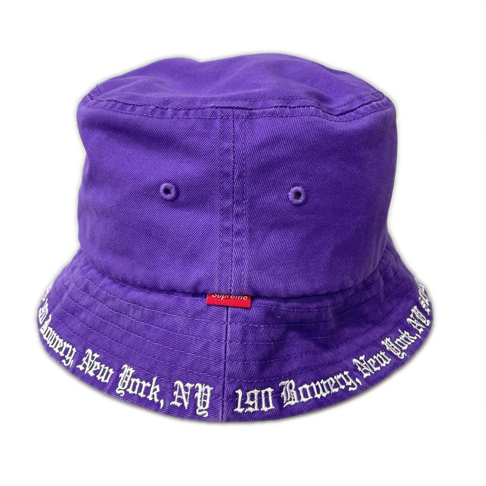 ハット 23ss Embroidered Brim Crusher Purple パープル
