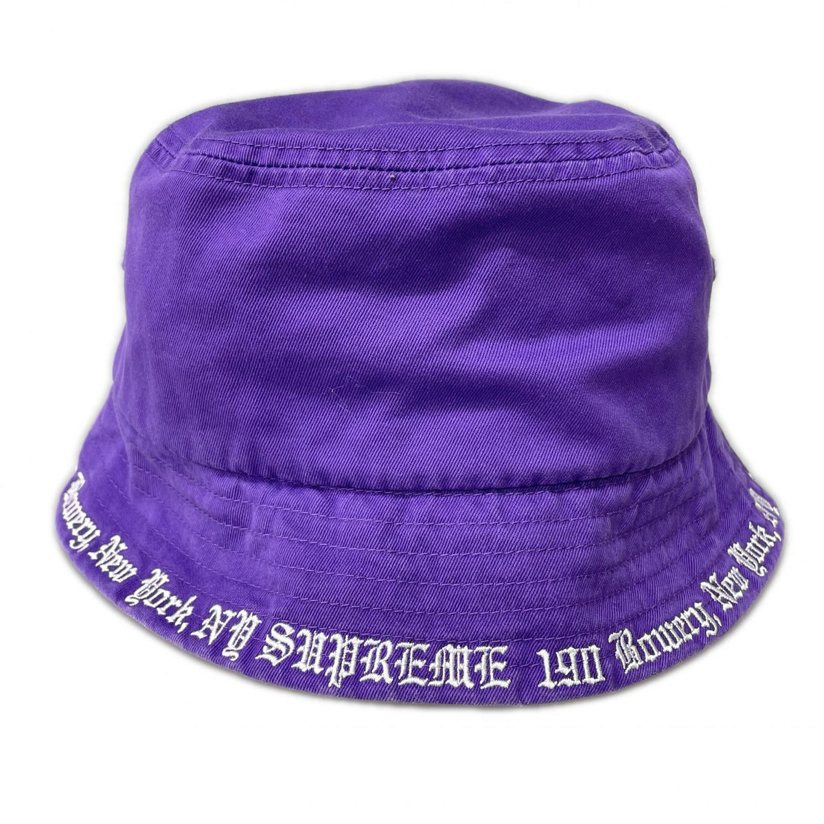 ハット 23ss Embroidered Brim Crusher Purple パープル