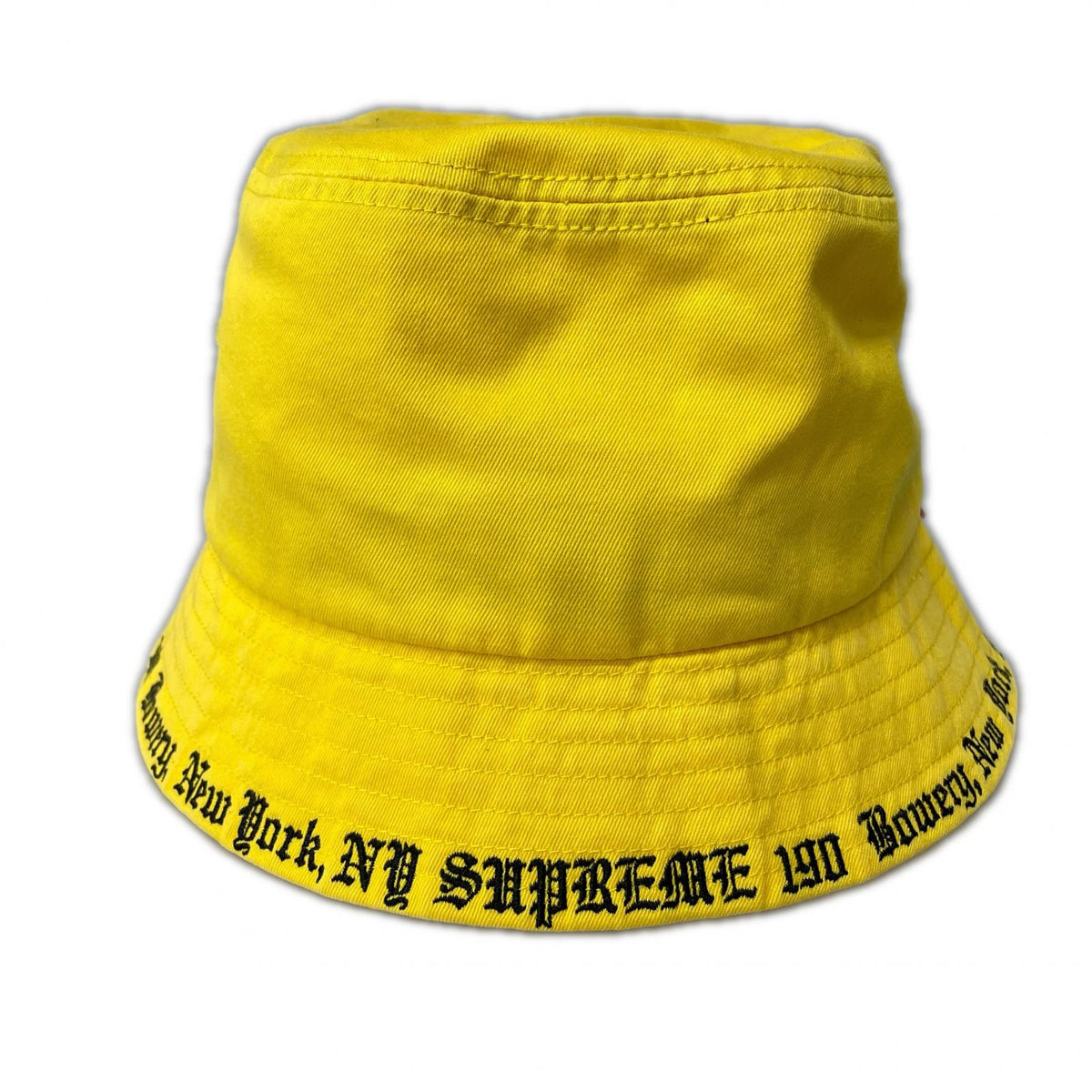 ハット 23ss Embroidered Brim Crusher Yellow イエロー