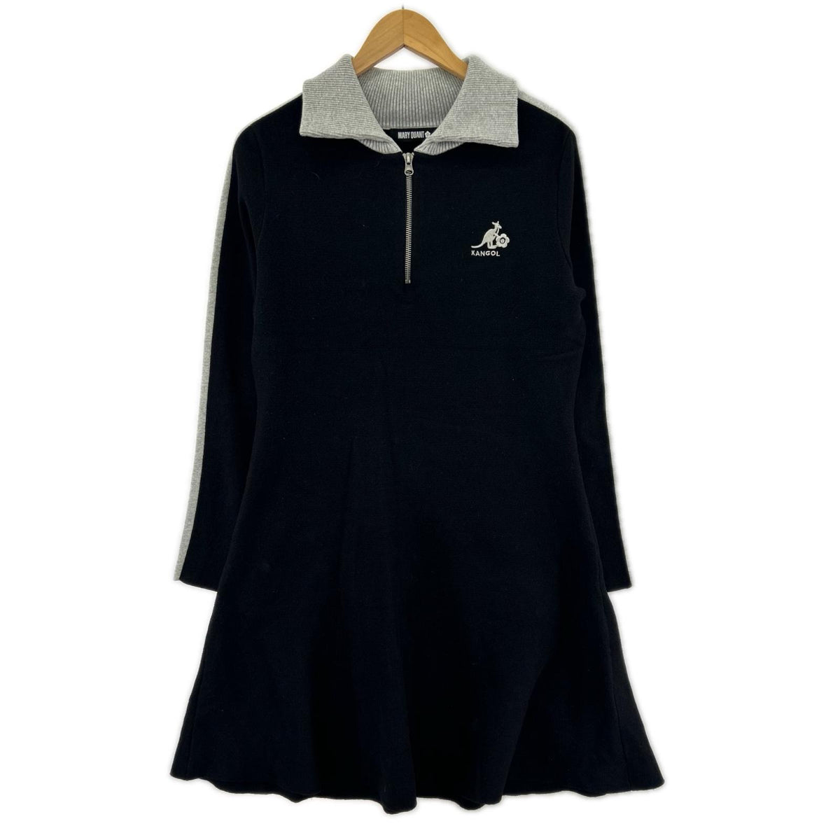 ワンピース ×KANGOL ﾜﾝﾎﾟｲﾝﾄﾛｺﾞ 黒 M ブラック