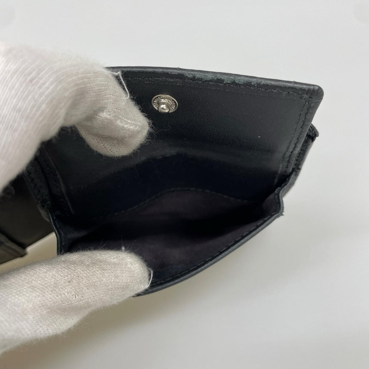 コンパクトウォレット ｵｰﾌﾞﾛｺﾞ 二つ折り財布 黒 ブラック
