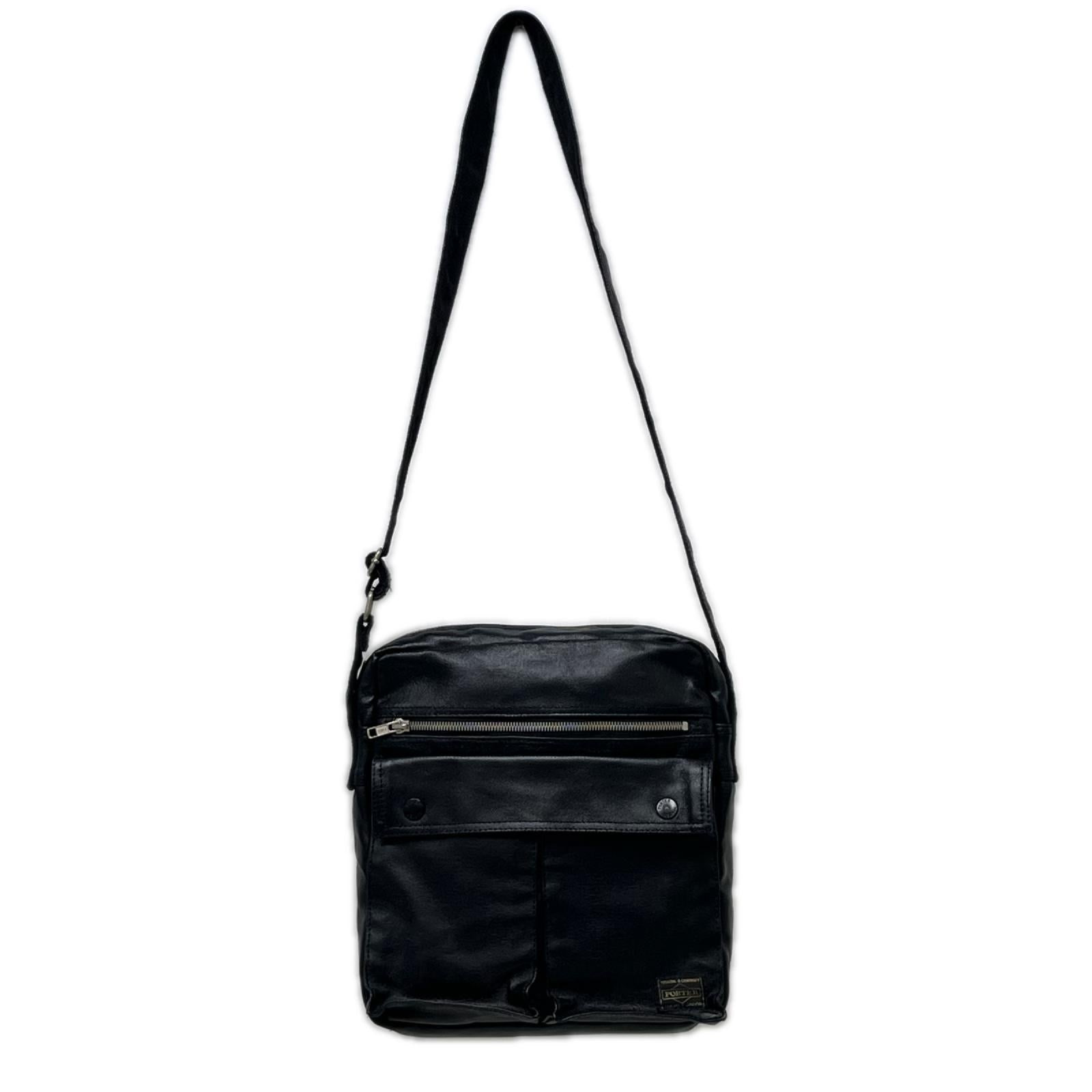 ショルダーバッグ PORTER ﾌﾘｰｽﾀｲﾙ ｼｮﾙﾀﾞｰﾊﾞｯｸﾞ ﾌﾞﾗｯｸ
