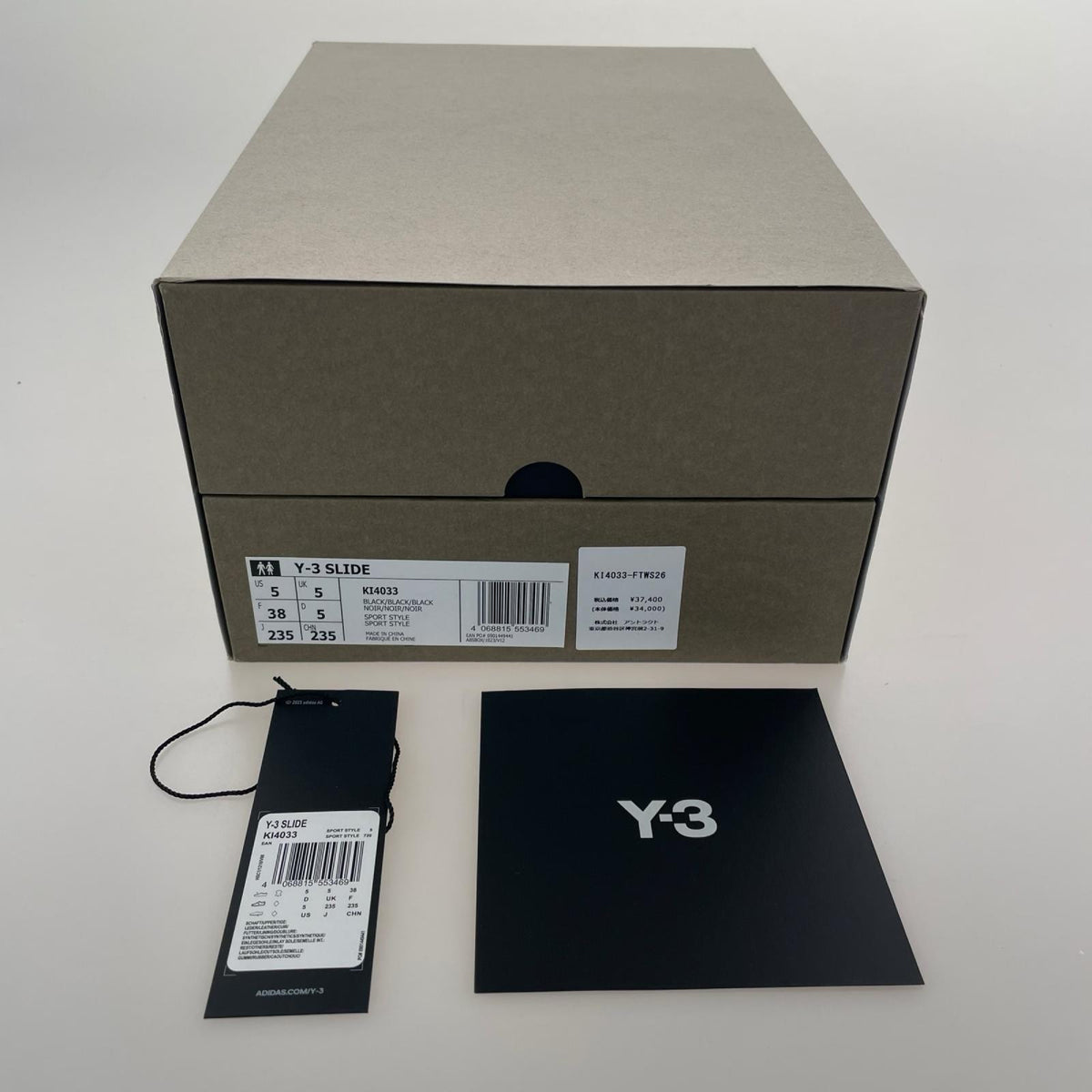 シューズ Y-3 Y-3 SLIDE ｻﾝﾀﾞﾙ 23.5 ﾌﾞﾗｯｸ 23.5cm (US5 1/2 UK5 EU37) ブラック