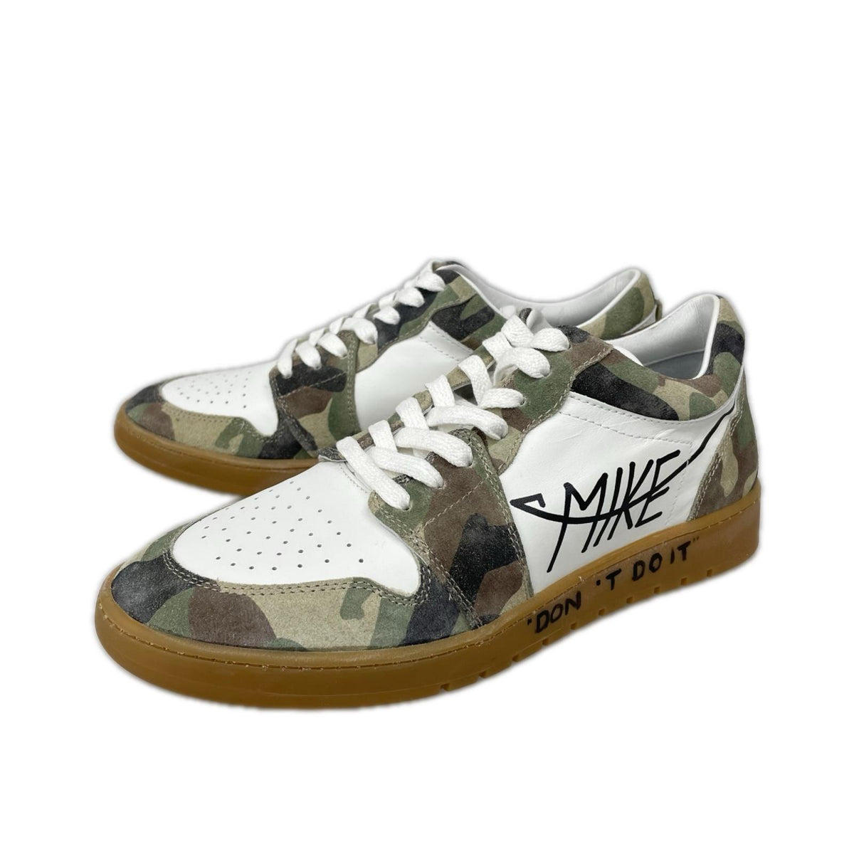 スニーカー MIKE DON’T DO IT MIK CAMOUFLAGE ﾚｻﾞｰｽﾆｰｶｰ 40 40 ホワイト
