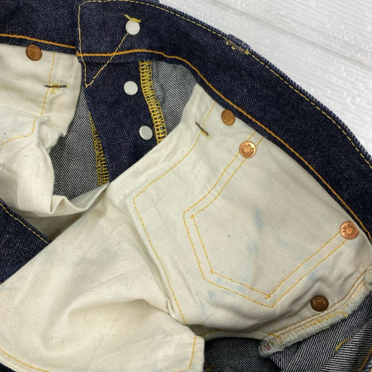 デニムパンツ 906S ﾃﾞﾆﾑﾊﾟﾝﾂ 32 ネイビー