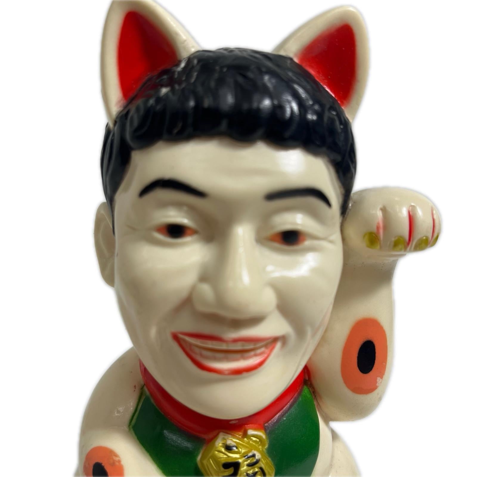 レトロ ビートたけし ソフビ招き猫 貯金箱 レトロ　ビートたけし　ソフビ招き猫　貯金箱 その他小物