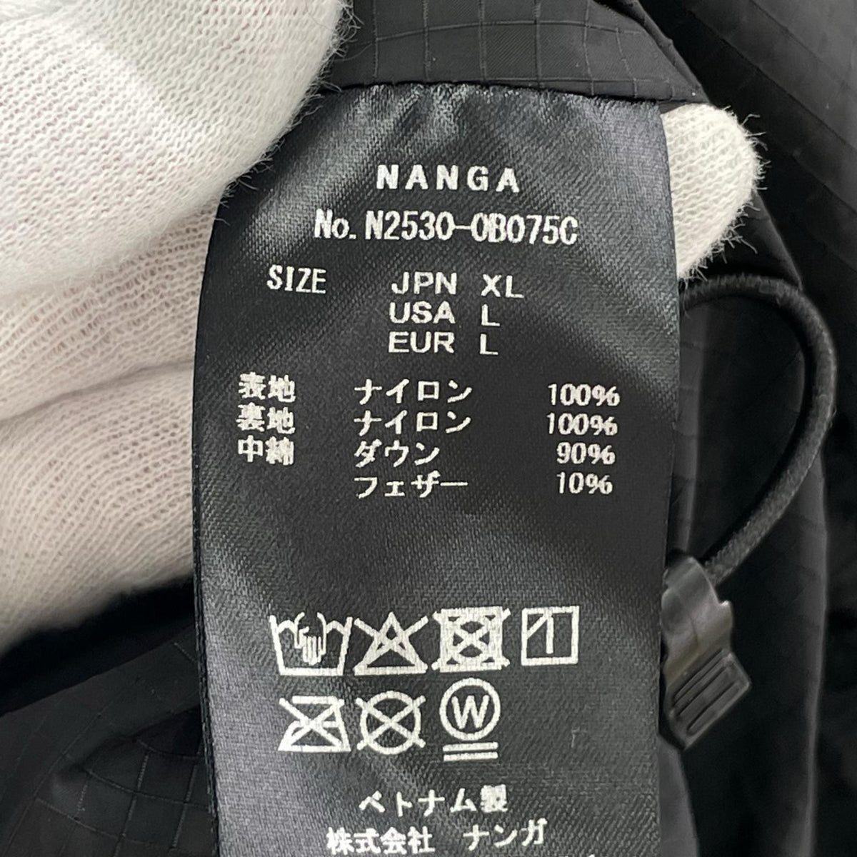 ダウンジャケット NANGA ダウンジャケット LL ブラック