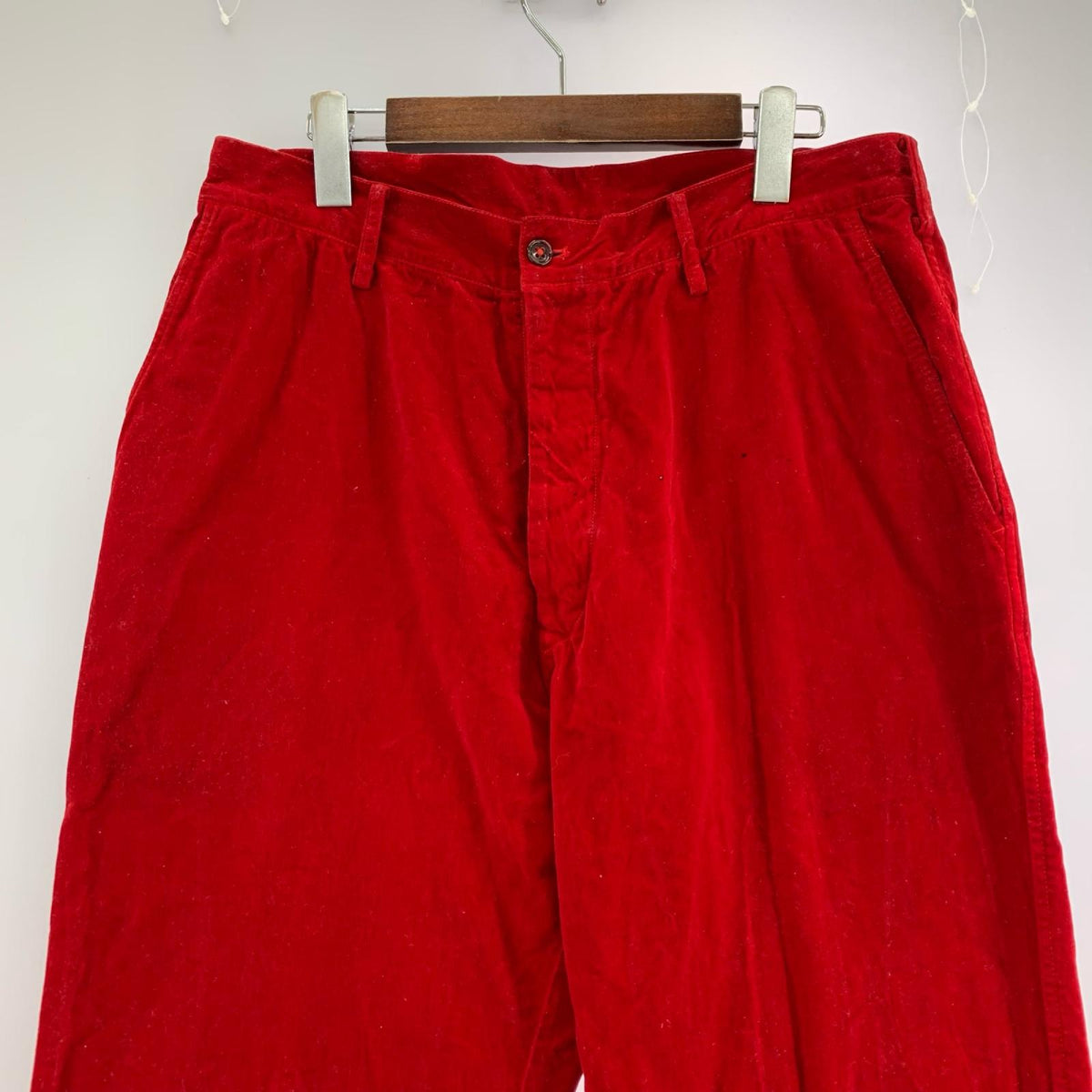 パンツ Y's for men Velour Trousers 赤 (5) 5 レッド