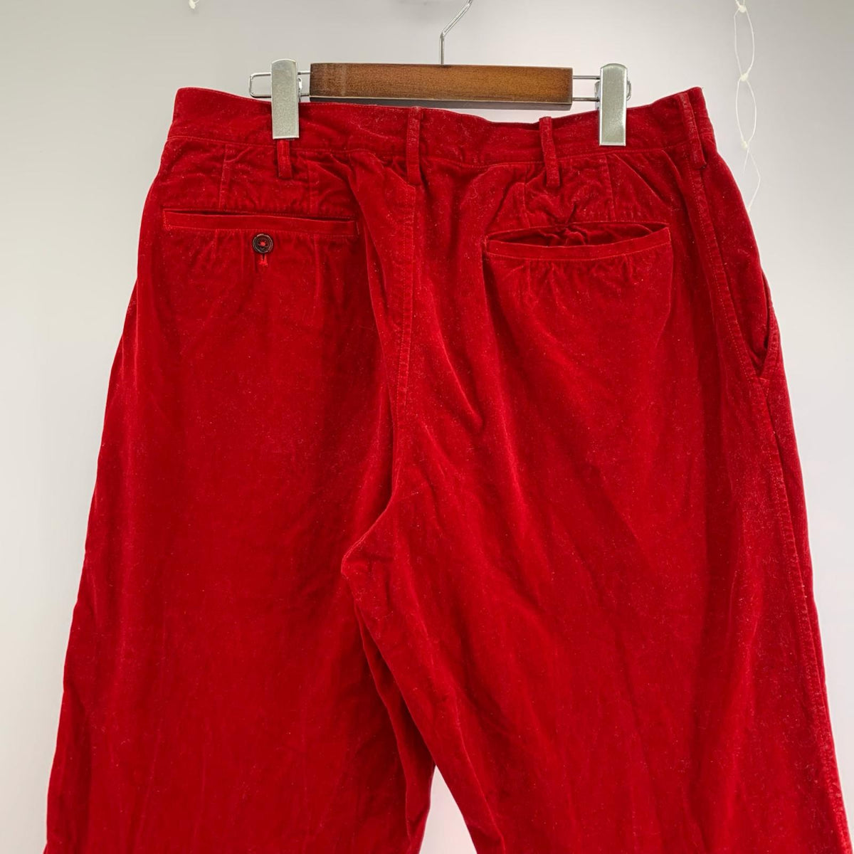 パンツ Y's for men Velour Trousers 赤 (5) 5 レッド