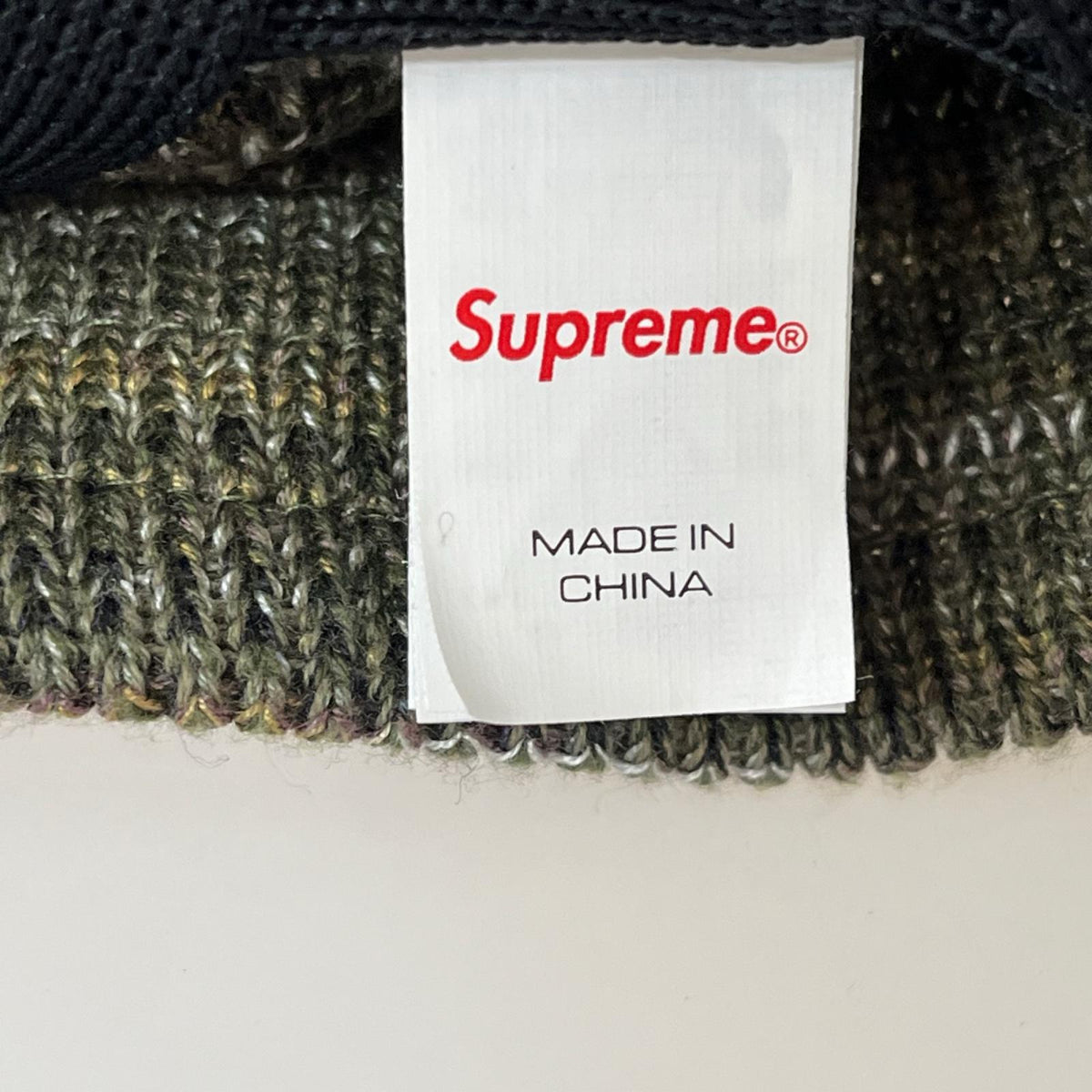 ハット 25SS Open Knit Crusher カーキ