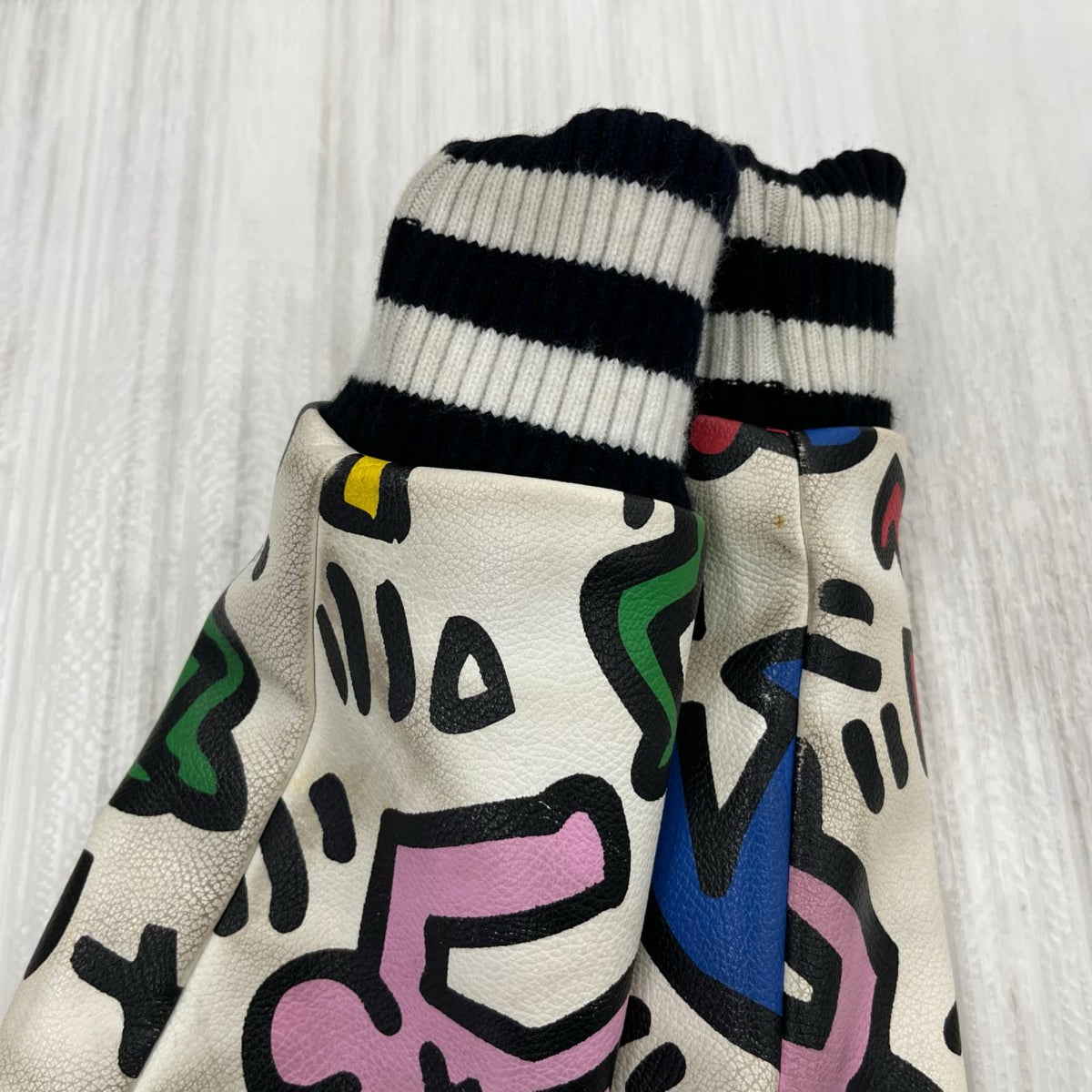ジャケット ×keith Haring ｽﾀｼﾞｬﾝ S ブラック