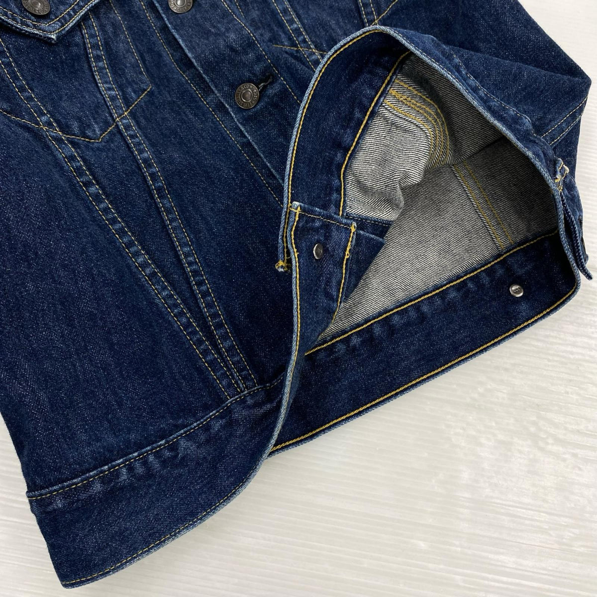 デニムジャケット Levi's 90s 日本製 71557-0208 3rd ﾃﾞﾆﾑｼﾞｬｹｯﾄ 38 ｲﾝﾃﾞｨｺﾞ