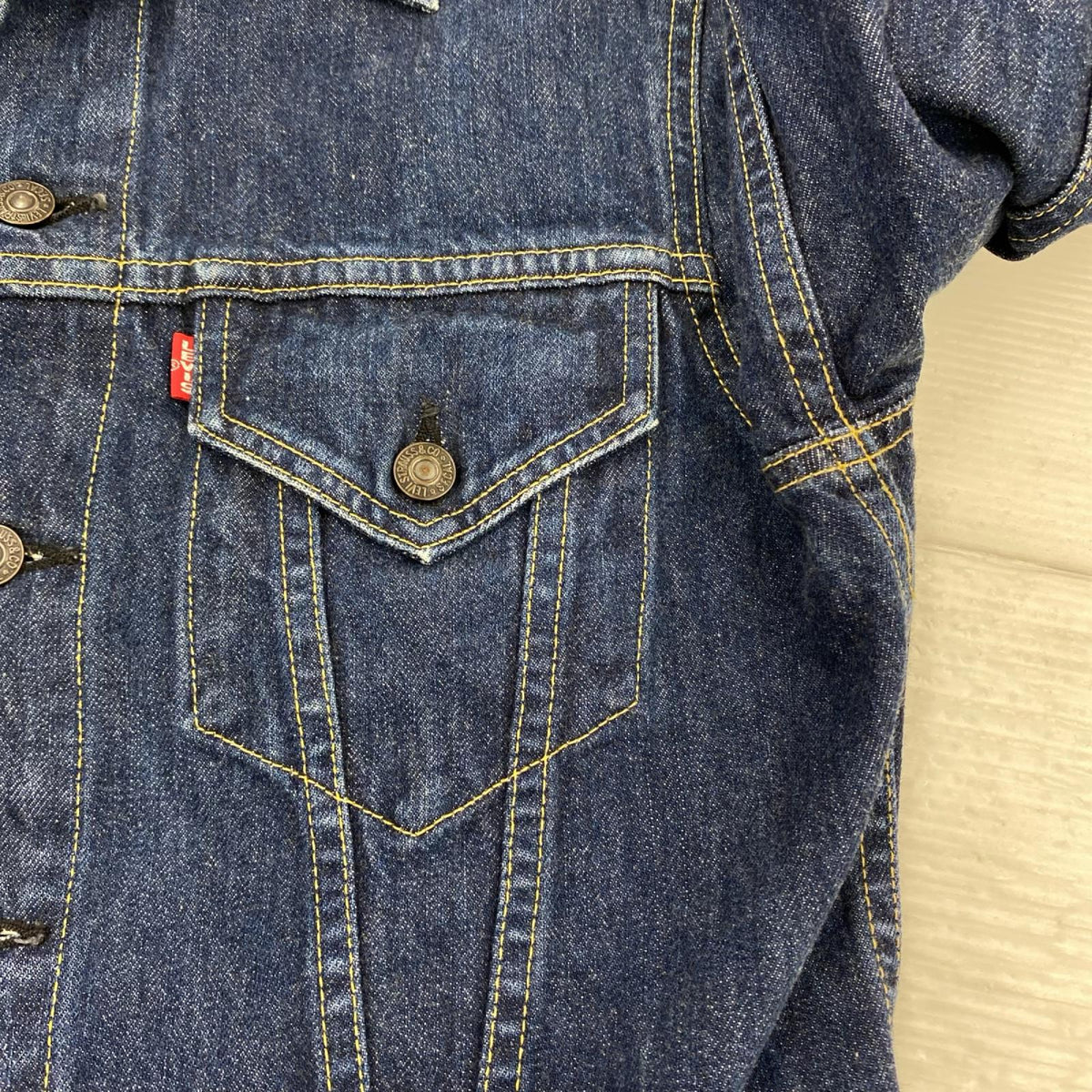 デニムジャケット Levi's 90s 日本製 71557-0208 3rd ﾃﾞﾆﾑｼﾞｬｹｯﾄ 38 ｲﾝﾃﾞｨｺﾞ