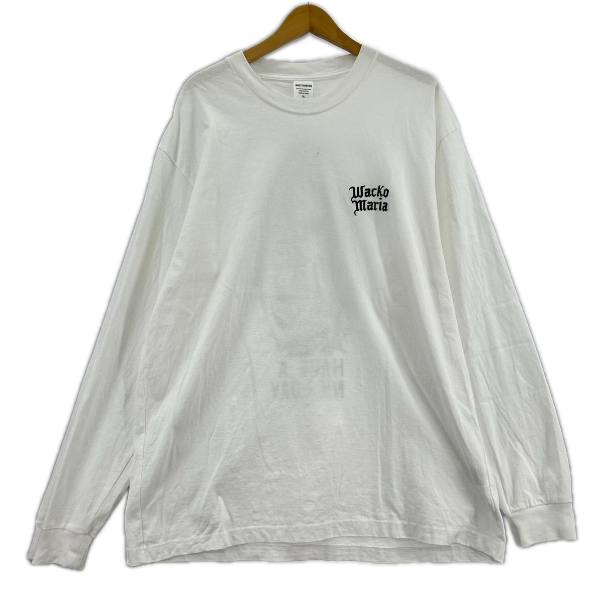 長袖Ｔシャツ HAVE A NICE DAY　白　XL ホワイト