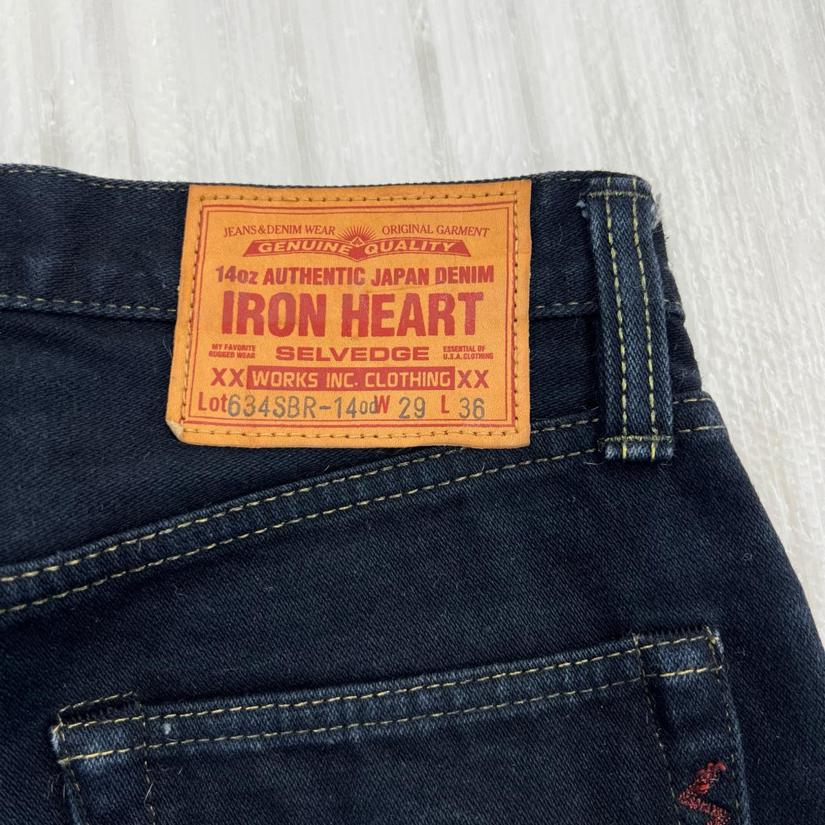 デニムパンツ 634S 14oz ｾﾙﾋﾞｯﾁﾃﾞﾆﾑ 黒 ブラック