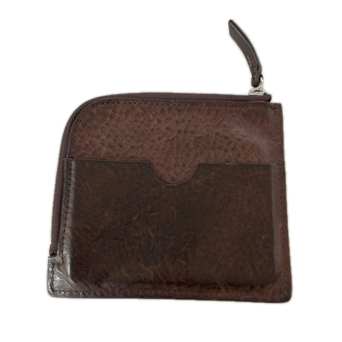 コインケース ARTS ＆ SCIENCE ﾚｻﾞｰ Zip case ブラウン