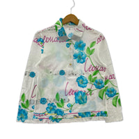 長袖Ｔシャツ LEONARD 花柄 ポロ 長袖 ブルー花 40
