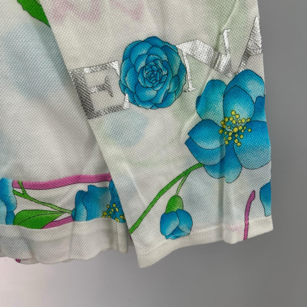 長袖Ｔシャツ LEONARD 花柄 ポロ 長袖 ブルー花 40