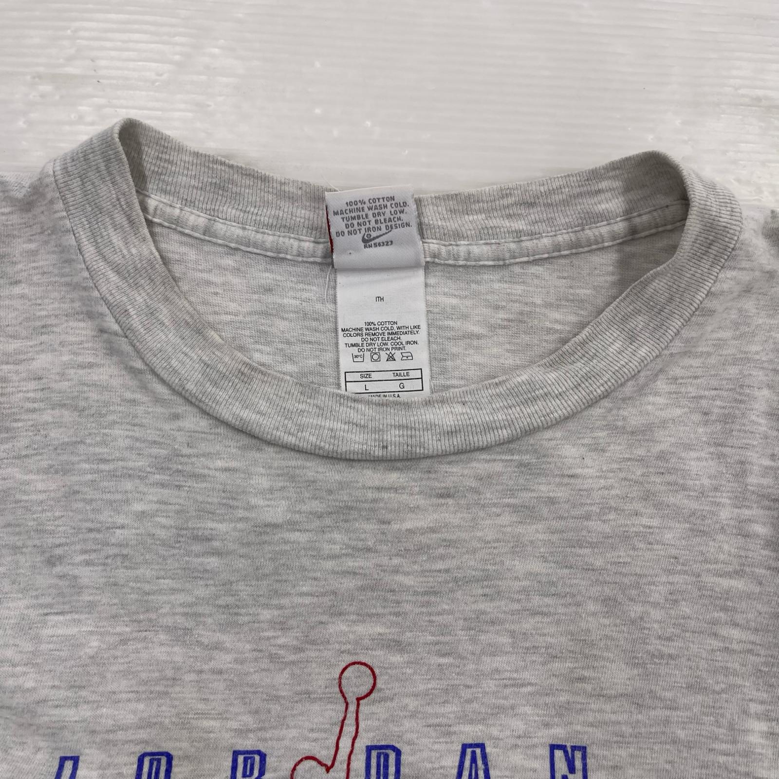 半袖Ｔシャツ 90S 銀ﾀｸﾞ ﾏｲｹﾙ・ｼﾞｮｰﾀﾞﾝ ｼﾞｬﾝﾌﾟﾏﾝﾌﾟﾘﾝﾄ (L) L グレー