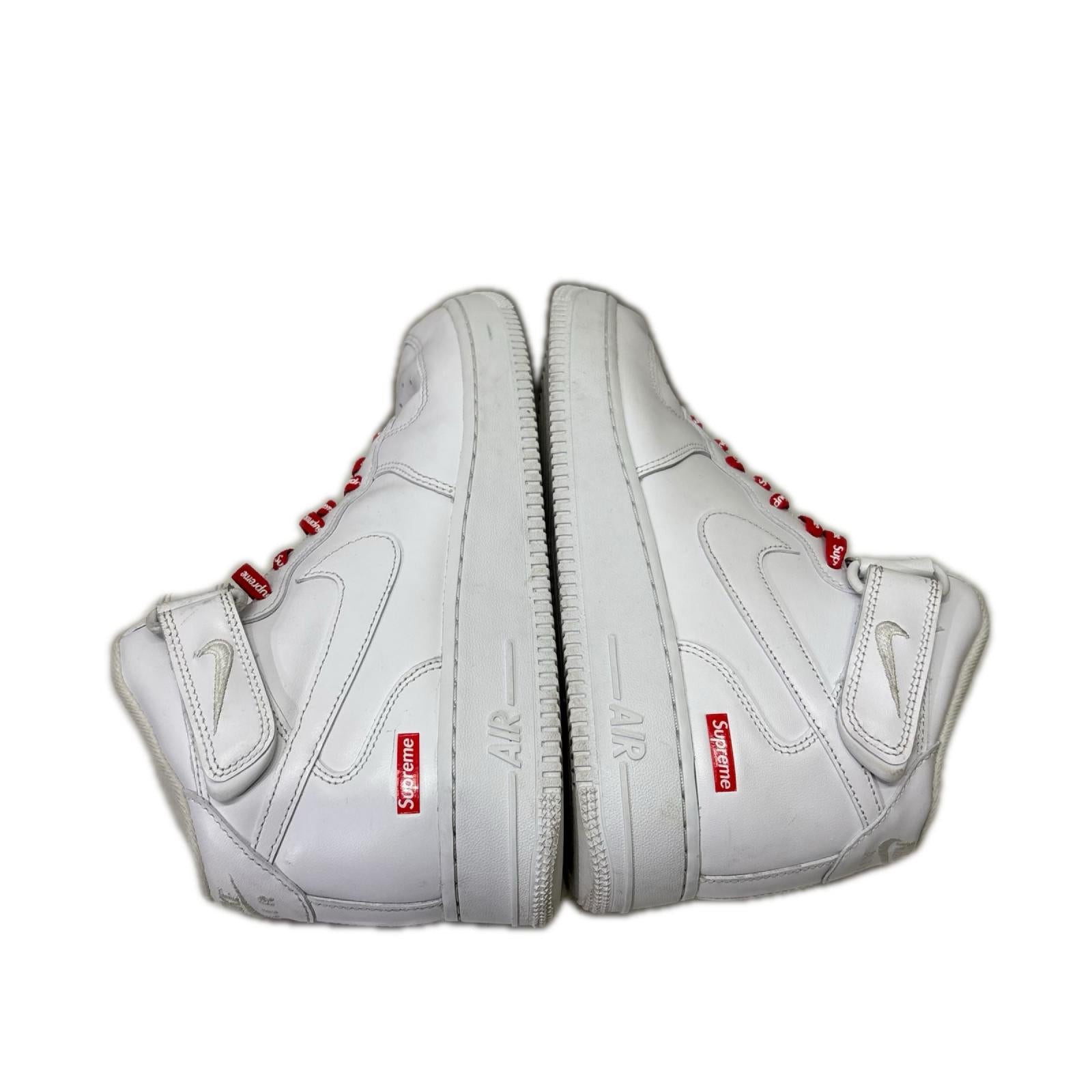 スニーカー ×Supreme 24AW Air Force 1 Mid White 27.5cm (US9 1/2 UK9 EU45) ホワイト