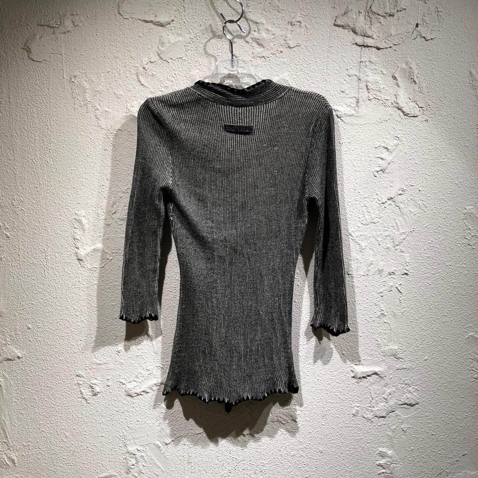 ニット ribbon tie top