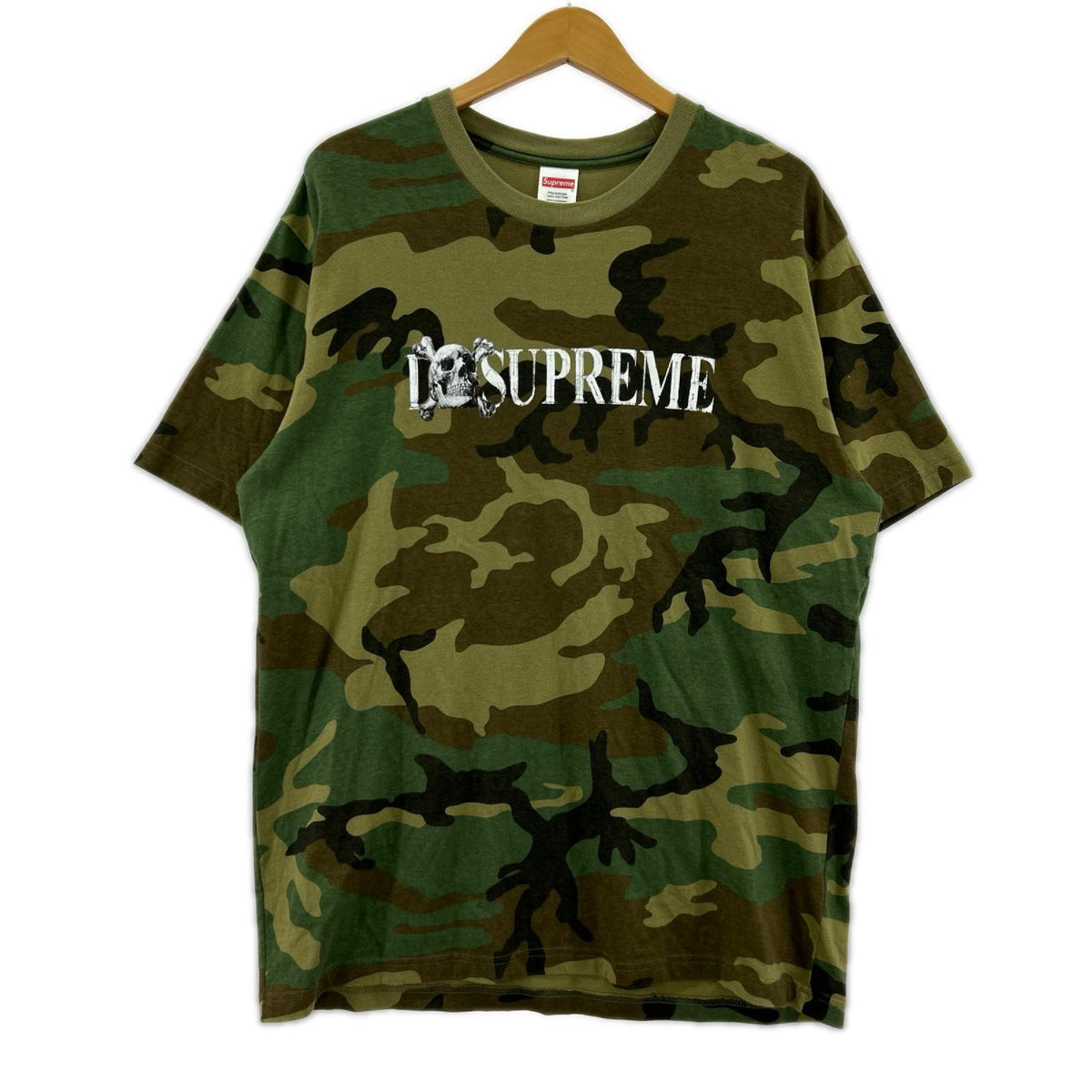 半袖Ｔシャツ Skull Tee カモ L L カーキ