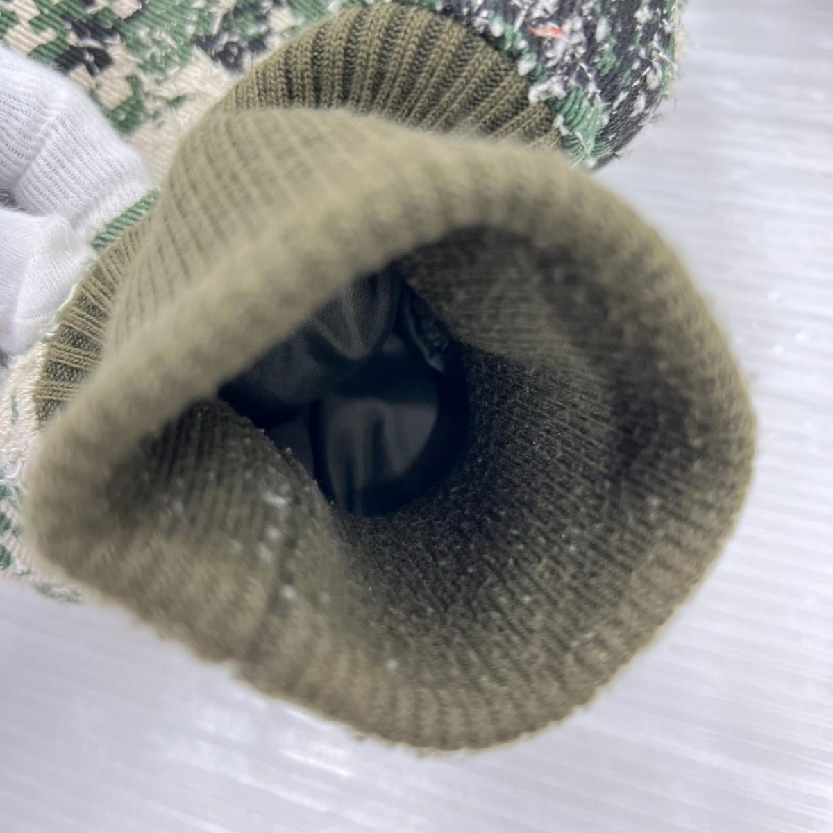 ジャケット BLESS U BU camouflage pattern MA-1 ｶｰｷ M カーキ