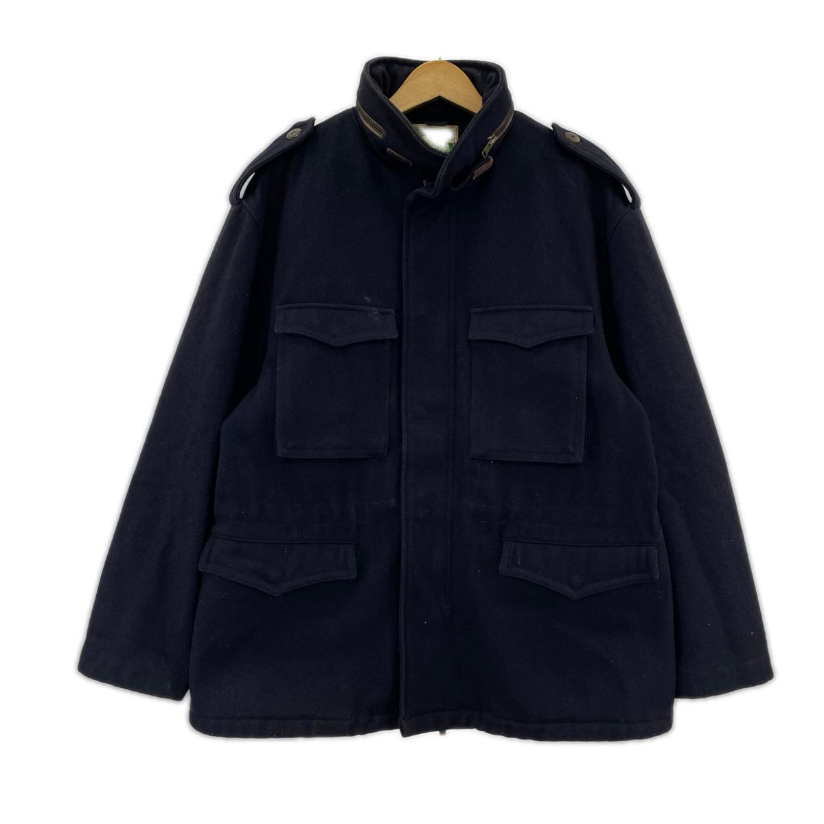 ジャケット SARTORIA DEL BORGO ｳｰﾙﾌｨｰﾙﾄﾞｼﾞｬｹｯﾄ M ネイビー