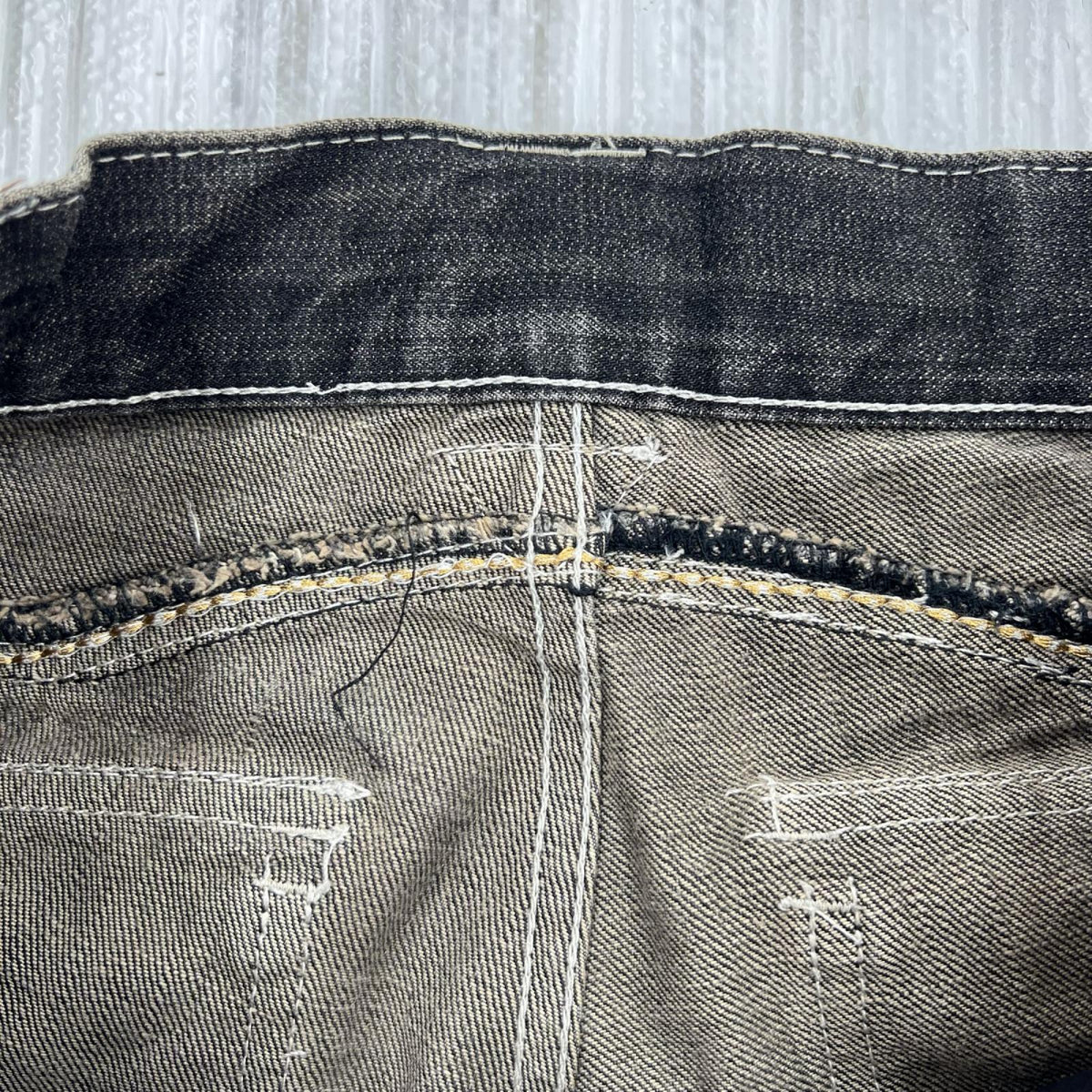 デニムパンツ ﾌﾚｱ 刺繍 ﾌﾞﾗｯｸﾃﾞﾆﾑ (S) S ブラック