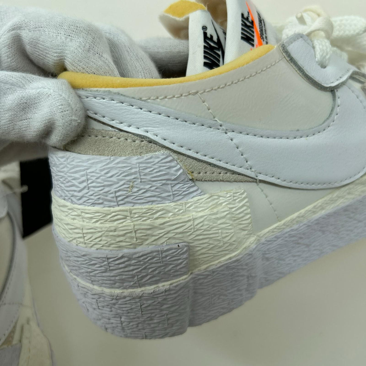 スニーカー ×Sacai BLAZER LOW (26.5cm) 26.5cm (US8 1/2 UK8 EU43) ホワイト