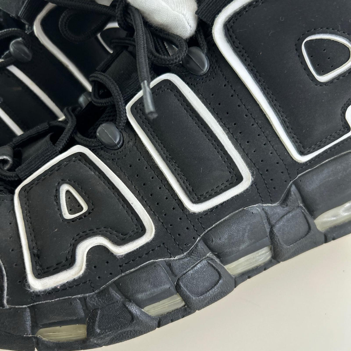 スニーカー AIR MORE UPTEMPO/27.5cm 27.5cm (US9 1/2 UK9 EU45) ブラック