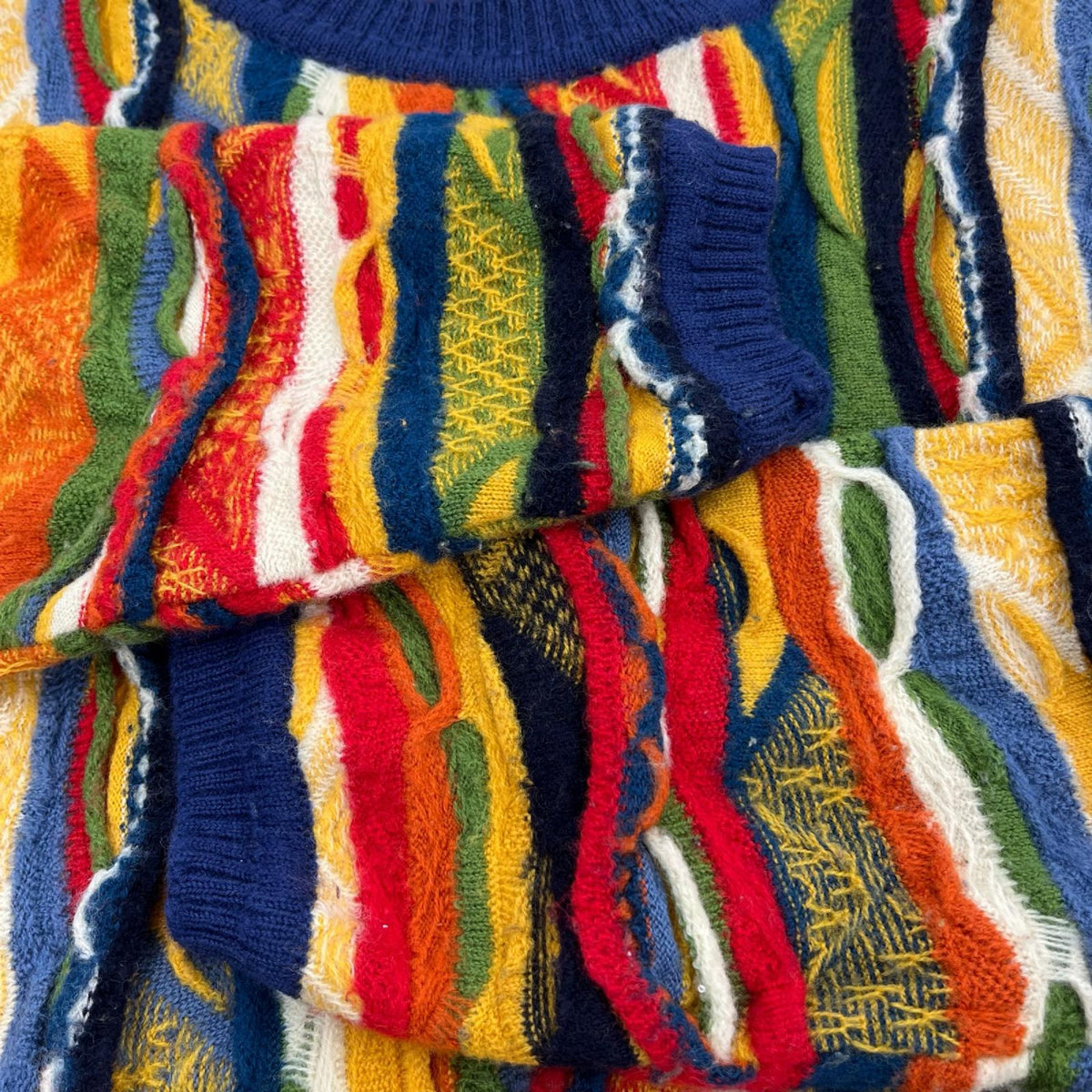 ニット COOGI AU製 ﾏﾙﾁｶﾗｰ 3Dﾆｯﾄ (M) M マルチカラー