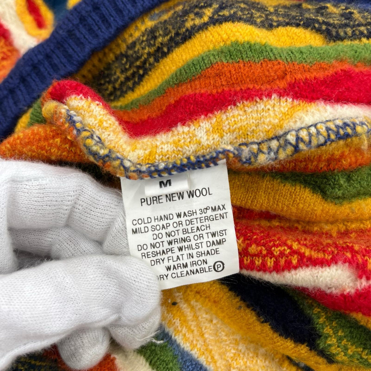 ニット COOGI AU製 ﾏﾙﾁｶﾗｰ 3Dﾆｯﾄ (M) M マルチカラー